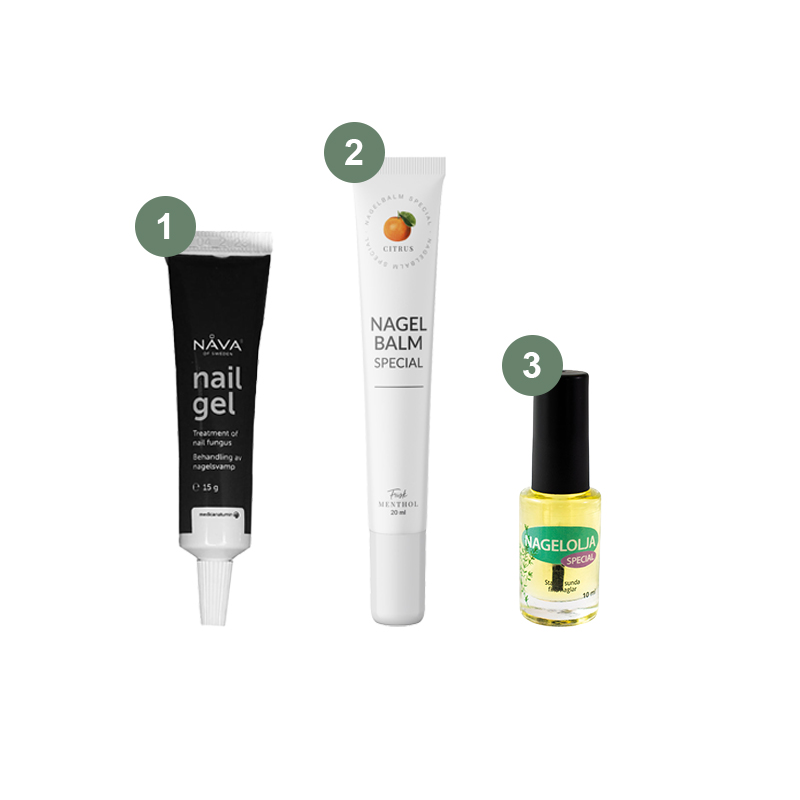 Fotspecialistens Nagelpaket - Stärk nageln vid nagelsvamp med 3 enkla steg