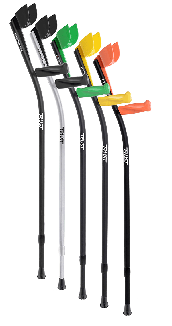 TrustCare Lets Twist Again - 2 st - Ergonomiska kryckor 