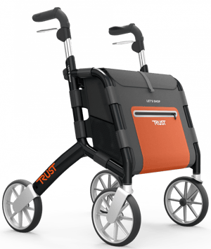 TrustCare Lets Shop - Rullator med shoppingväska