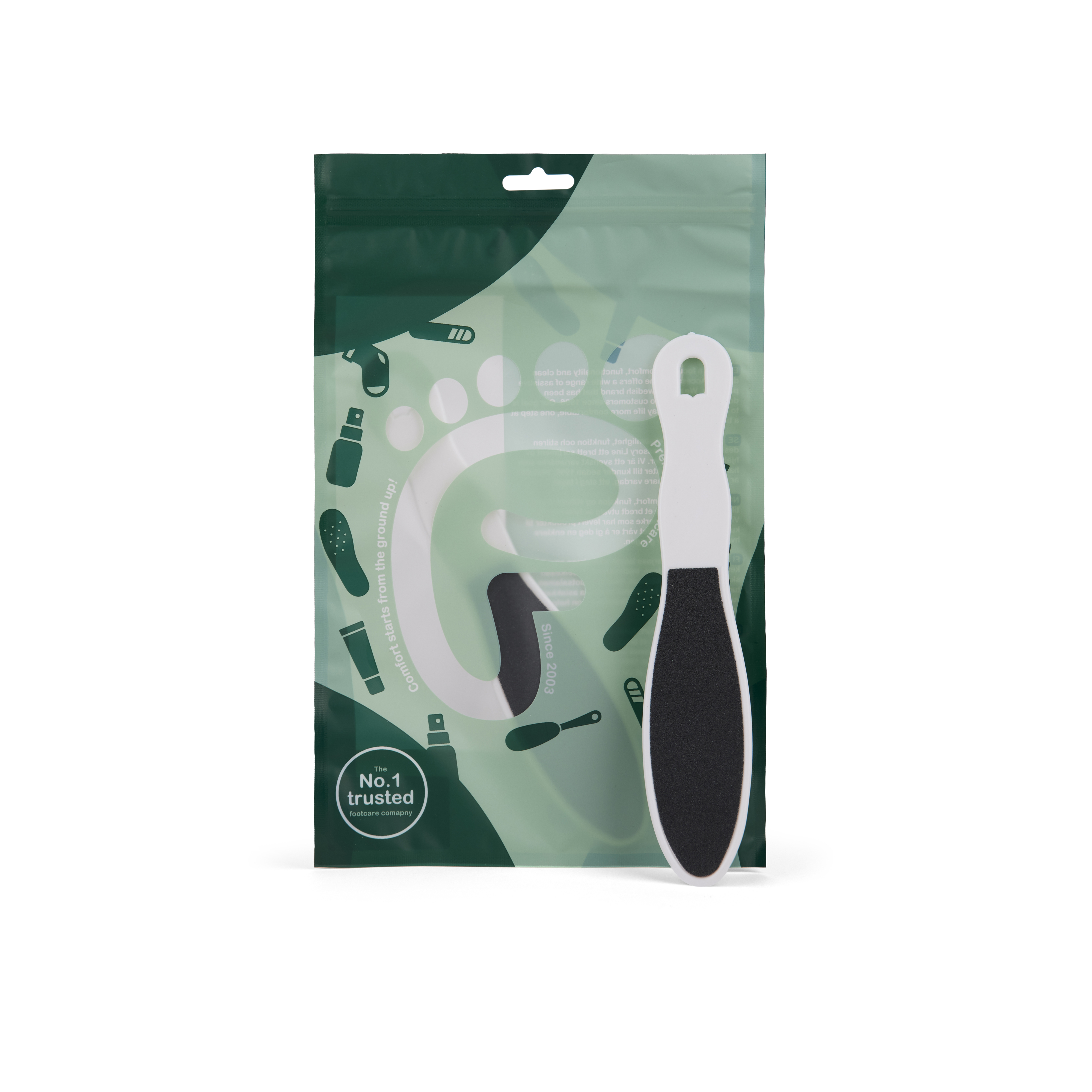 Fotfil - Grov och fin - Ta bort hård hud med ergonomiskt handtag