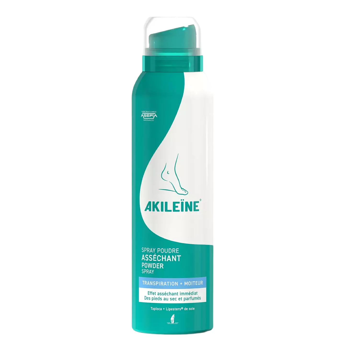Akileine Puder Spray - 150 ml - För svettiga fötter