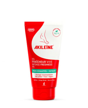 Akileine Freshness Gel - 75 ml - För trötta och varma fötter
