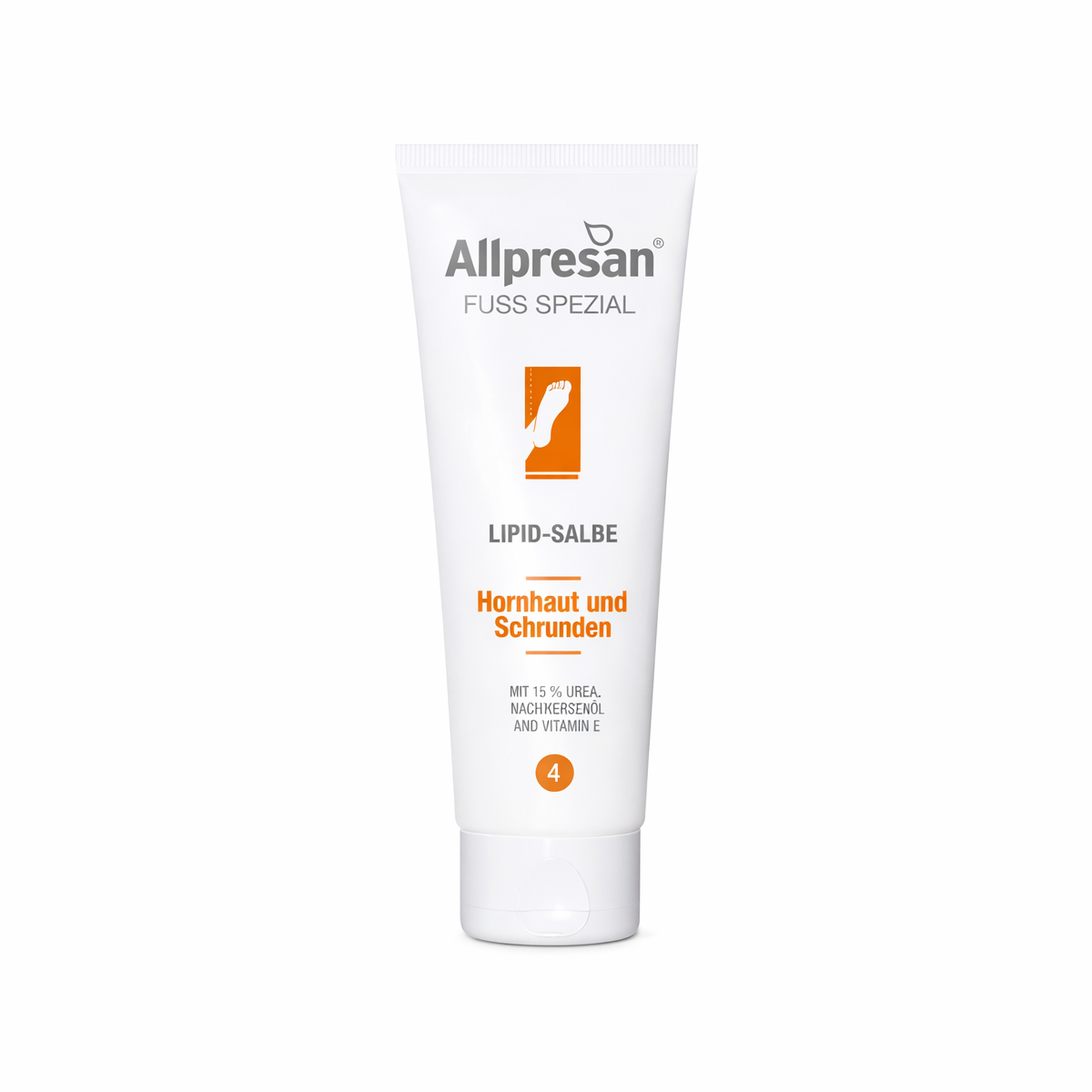 Allpresan (4) Pedicare Fotsalva - 125 ml - Kräm mot torr hud och hälsprickor