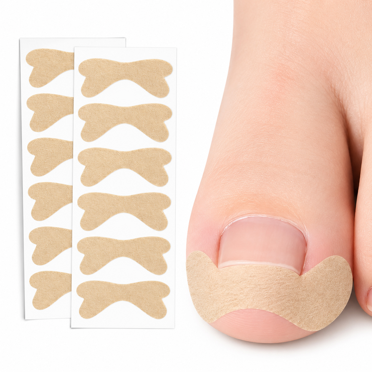 Nageltrångstejp - 10 st - Avlasta nageln vid nageltrång